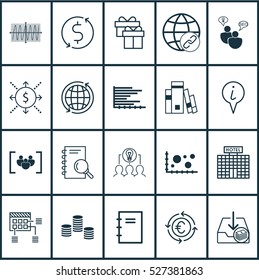Set Of 20 Universal Editable Icons. Can Be Used For Web, Mobile And App Design. Includes Elements Such As Collaborative Solution, Connectivity, Schedule And More.