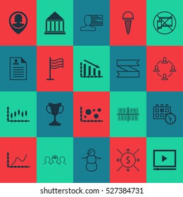 Set Of 20 Universal Editable Icons. Can Be Used For Web, Mobile And App Design. Includes Elements Such As Comparison, Collaboration, Appointment And More.