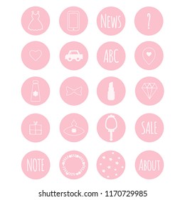 Download Pink Icons High Res Stock Images Shutterstock