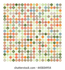 Set of 200 Universal Icons. Simple Flat Style. Business, internet, web design.