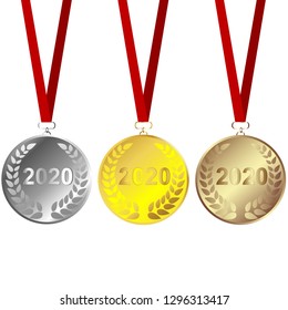 Set of 2020 medals