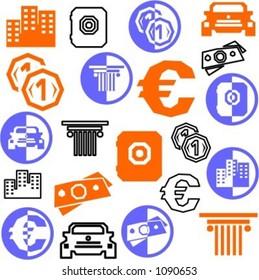 A set of 21 business icons. Check my portfolio for many more images of this series.