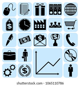 Set of 22 business high quality icons. Collection. Detailed design. Vector Illustration.