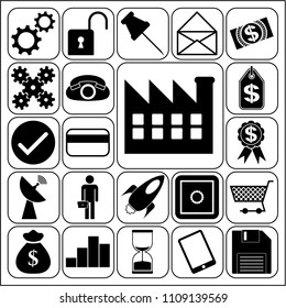  Set of 22 business high quality icons. Collection. Amazing desing. Vector Illustration.