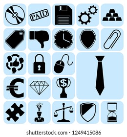 Set of 22 business high quality symbols. Collection. Amazing desing. Vector Illustration.