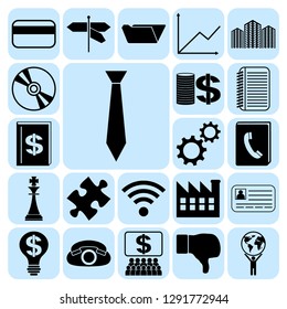 Set of 22 business high quality icons. Collection. Amazing desing. Vector Illustration.