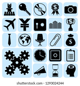 Set of 22 business high quality symbols. Collection. Amazing desing. Vector Illustration.