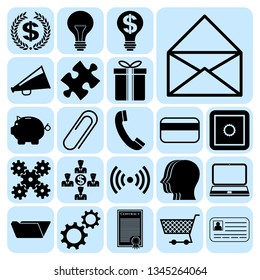 Set of 22 business high quality symbols. Collection. Amazing desing. Vector Illustration.