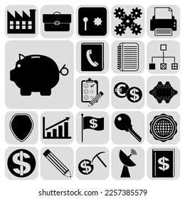 Set of 22 Business high quality icons. Amazing desing. 