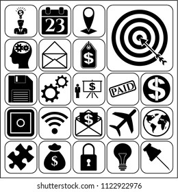 Set of 22 business icons. Collection. Amazing desing. Vector Illustration.