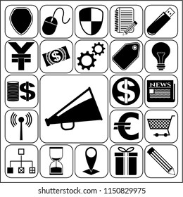 Set of 22 business icons. Collection. Detailed design. Vector Illustration.