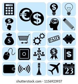 Set of 22 business icons. Collection. Amazing desing. Vector Illustration.