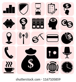Set of 22 business icons. Collection. Amazing desing. Vector Illustration.