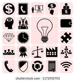 Set of 22 business icons. Collection. Amazing desing. Vector Illustration.