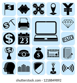 Set of 22 business icons. Collection. Amazing desing. Vector Illustration.