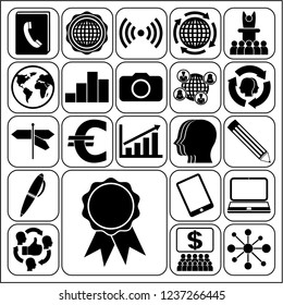 Set of 22 business icons. Collection. Amazing desing. Vector Illustration.