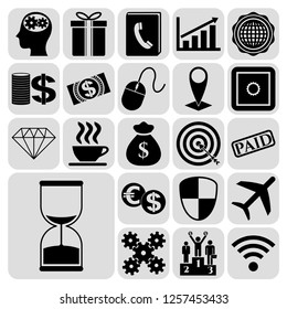 Set of 22 business icons. Collection. Amazing desing. Vector Illustration.