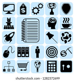 Set of 22 business icons. Collection. Amazing desing. Vector Illustration.