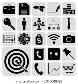 Set of 22 business icons. Collection. Amazing desing. Vector Illustration.