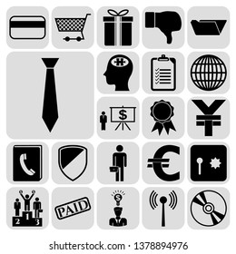 Set of 22 business icons. Collection. Amazing desing. Vector Illustration.