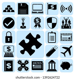Set of 22 business icons. Collection. Amazing desing. Vector Illustration.