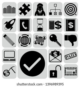 Set of 22 business icons. Collection. Amazing desing. Vector Illustration.