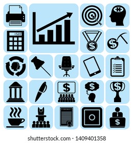 Set of 22 business icons. Collection. Amazing desing. Vector Illustration.