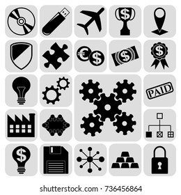 Set of 22 business icons. Collection. Amazing desing. Vector Illustration.