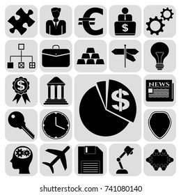 Set of 22 business icons. Collection. Amazing desing. Vector Illustration.