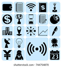 Set of 22 business icons. Collection. Amazing desing. Vector Illustration.