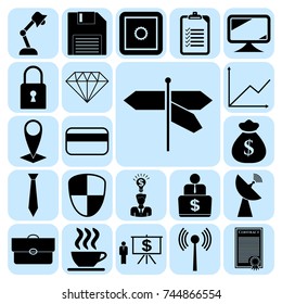 Set of 22 business icons. Collection. Amazing desing. Vector Illustration.