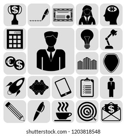 Set 22 Business Icons High Quality Stock Vector (Royalty Free ...