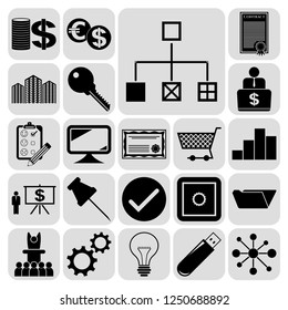 Set of 22 business icons, high quality. Collection. Amazing desing. Vector Illustration. Set of 22 business icons, high quality. Collection. Amazing desing. Vector Illustration.