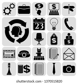 Set of 22 business icons, pictograms, symbols. Collection. Amazing desing. Vector Illustration.