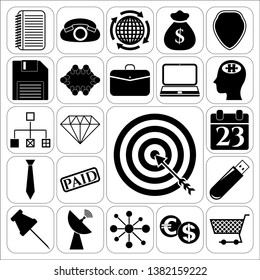 Set of 22 business icons, pictograms, symbols. Collection. Amazing desing. Vector Illustration.