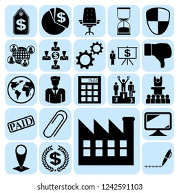 Set of 22 business related icons. Collection. Amazing desing. Vector Illustration.