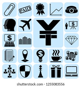 Set of 22 business related icons. Collection. Amazing desing. Vector Illustration.