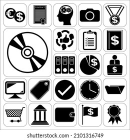 Set of 22 Business symbols or icons. Amazing desing. 