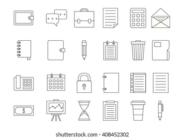 Set of 24 Accounting icons 