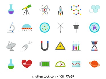 Set of 24 Science vector icons