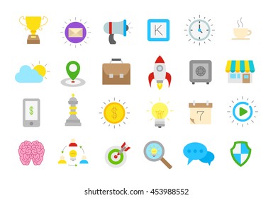 Set of 24 Web isolated vector icons 