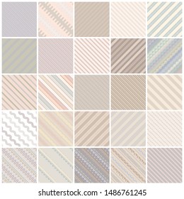 Set of 25 beige oblique backgrounds.