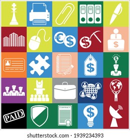 Set of 25 Business icons. Amazing desing. 