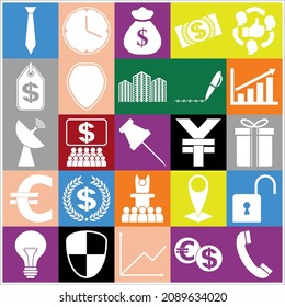 Set of 25 Business icons. Amazing desing. 