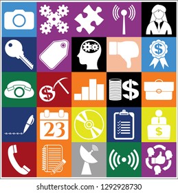 Set of 25 business icons. Collection. Amazing desing. Vector Illustration.