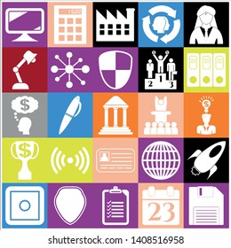 Set of 25 business icons. Collection. Amazing desing. Vector Illustration.