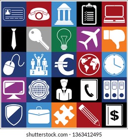 Set of 25 business icons, high quality. Collection. Detailed design. Vector Illustration.