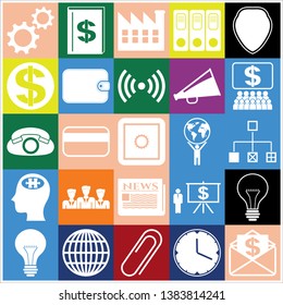 Set of 25 business icons, high quality. Collection. Amazing desing. Vector Illustration.