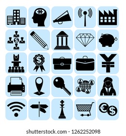 Set of 25 business icons, pictograms, symbols. Collection. Amazing desing. Vector Illustration.