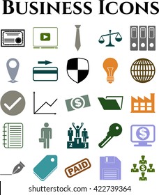 Set of 25 business icons. Quality Icons.